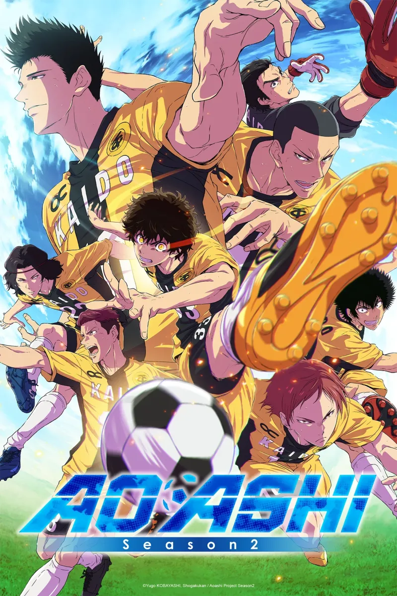 Joueurs de Tokyo City Esperion sur le visuel officiel Ao Ashi saison 2