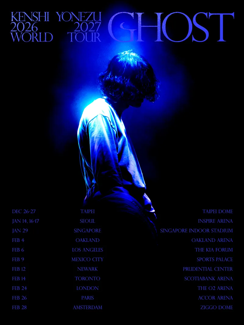Kenshi Yonezu en concert à Paris le 26 février 2027 : la tournée mondiale GHOST dévoilée