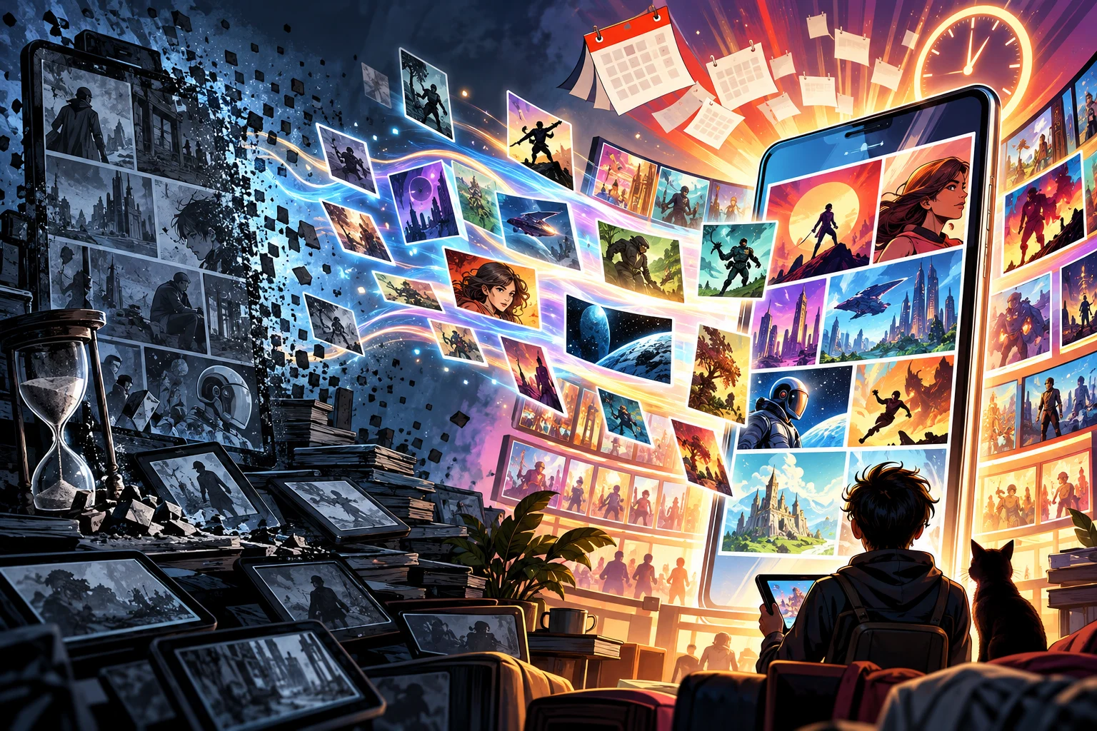 Illustration éditoriale originale générée par IA