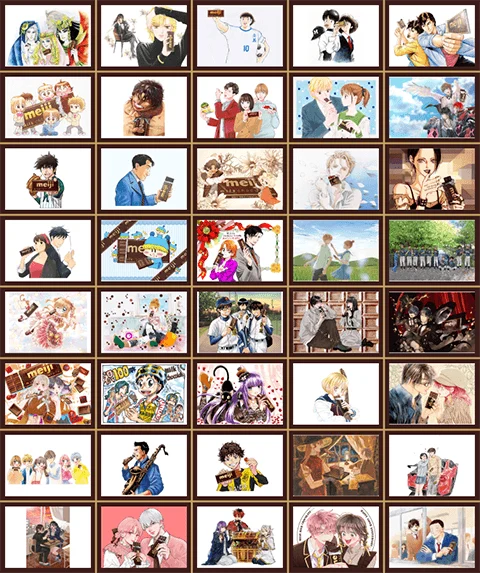 Meiji célèbre les 100 ans de son chocolat au lait avec 40 mangakas et 21 artistes