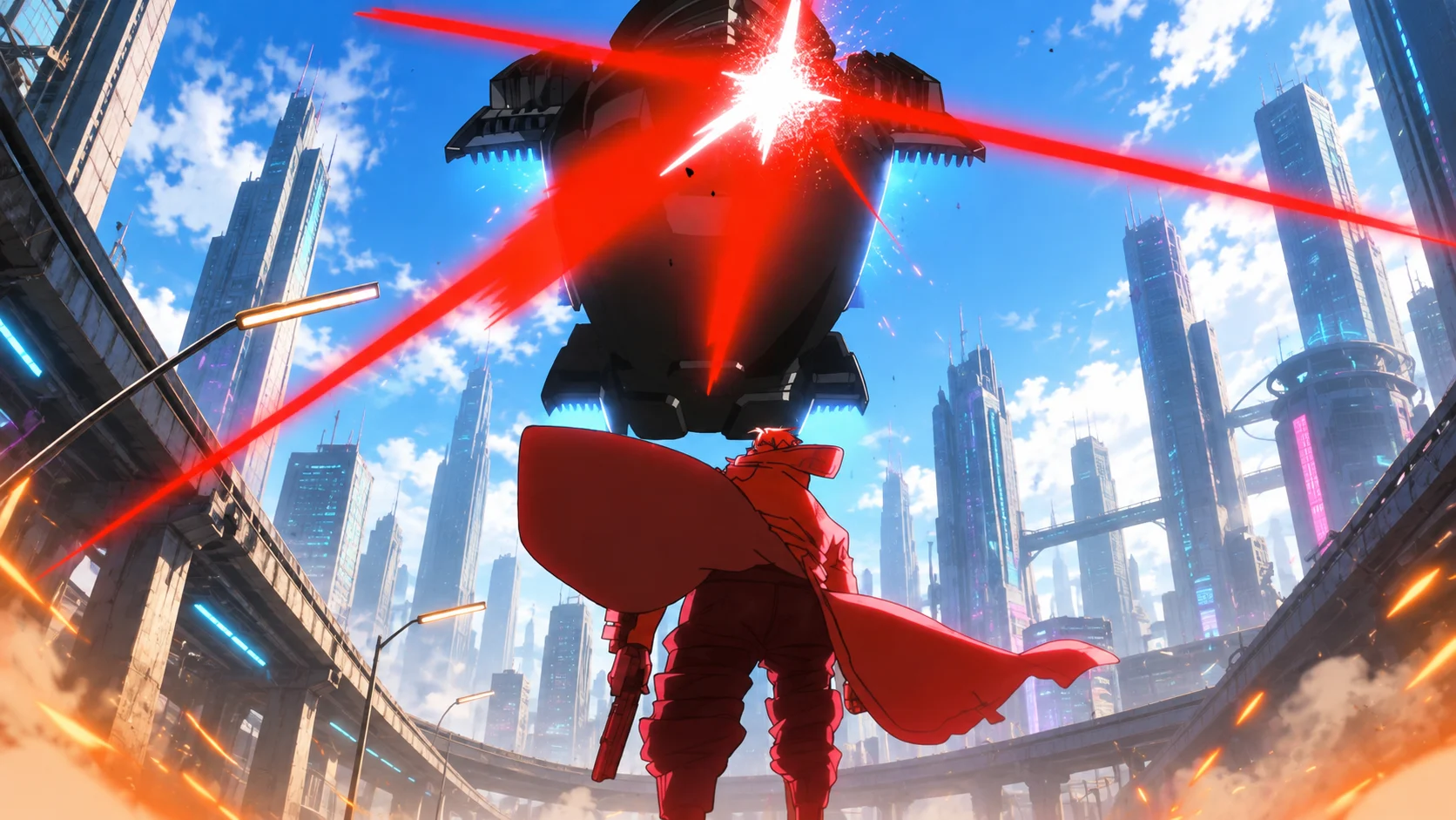 Cyberpunk: Edgerunners 2 sur Netflix le 20 octobre 2026, illustration retouchée par intelligence artificielle, montage non officiel
