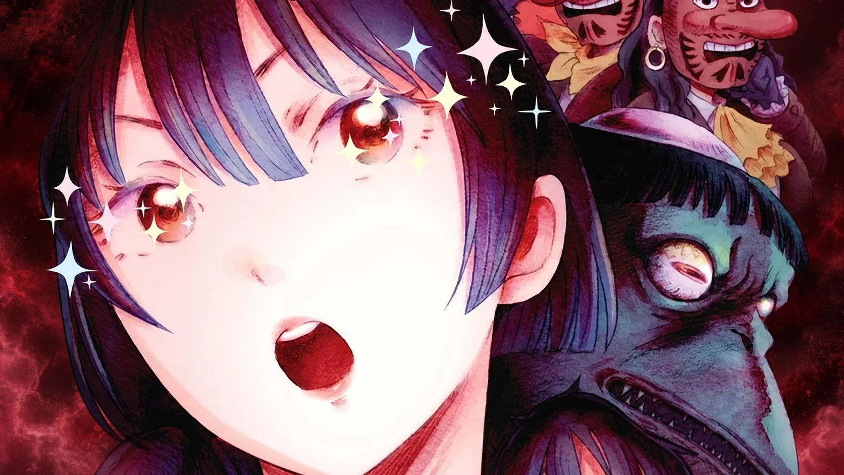 Visuel illustratif non officiel de l'article sur la fin du manga Kaikai Gigigigigi, retouché par IA