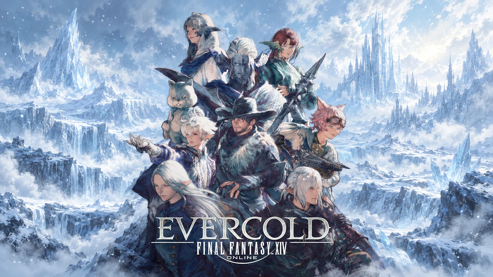 Final Fantasy XIV Evercold : illustration éditoriale de l'extension annoncée pour février 2027