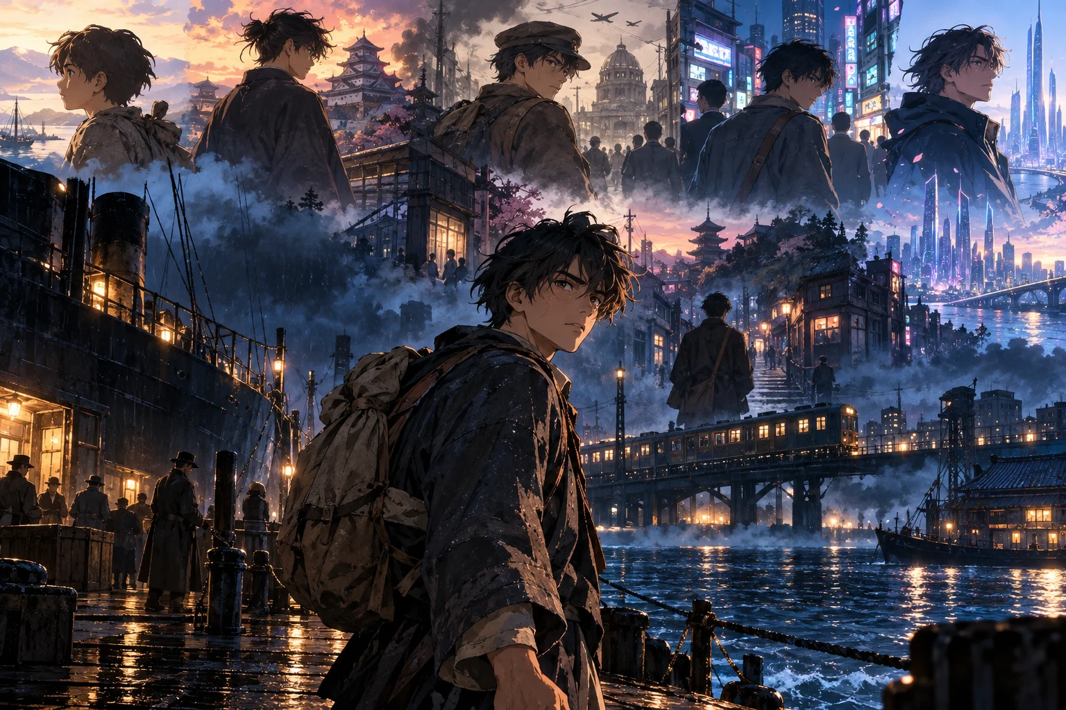 Stranger Than Heaven : illustration éditoriale non officielle inspirée du voyage de Makoto Daito vers Kokura
