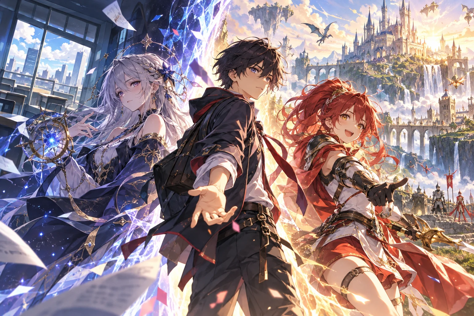 Illustration originale de l'univers fantastique évoqué dans I Got a Cheat Skill in Another World saison 2, générée par IA, visuel non officiel