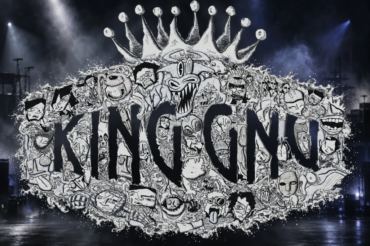 King Gnu annonce ses premiers concerts américains en tête d’affiche pour 2027 — illustration retouchée par IA, non officielle